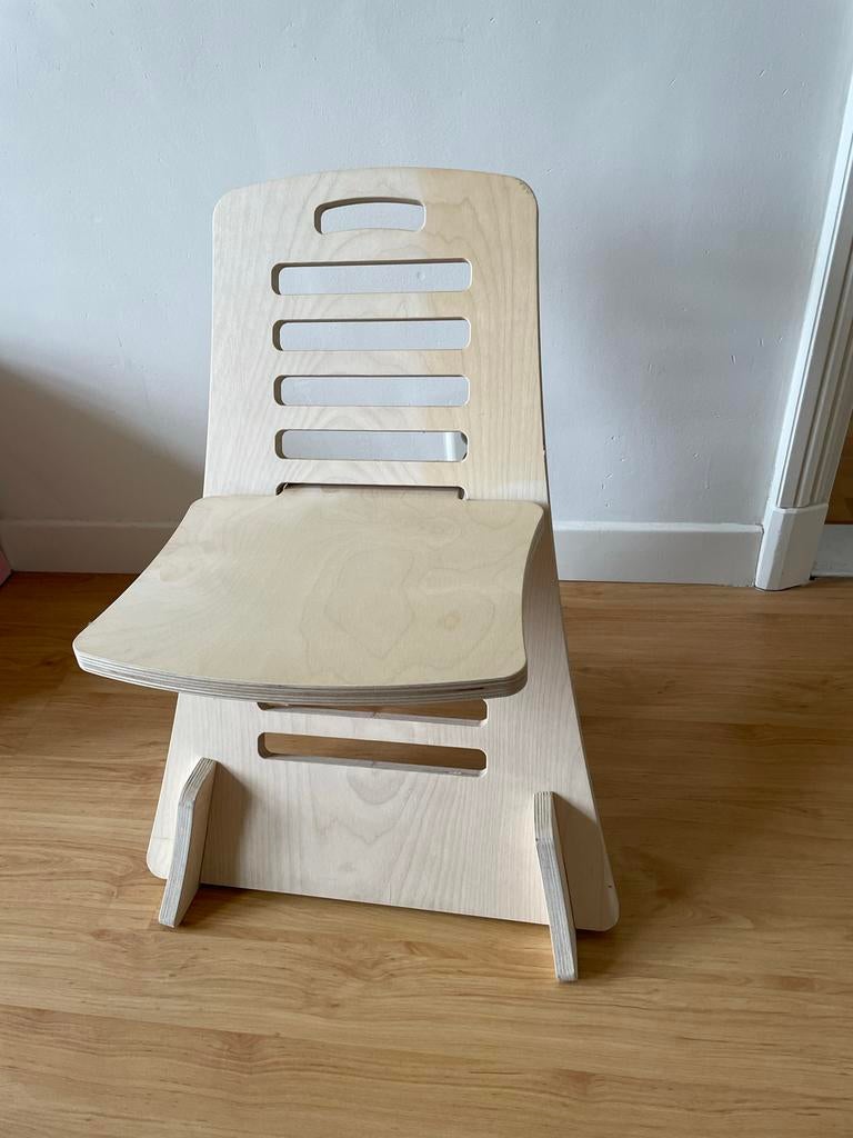 Houten laptopstandaard/zit-sta bureau, Huis en Inrichting, Ophalen, Overige kleuren, Zo goed als nieuw, Eén