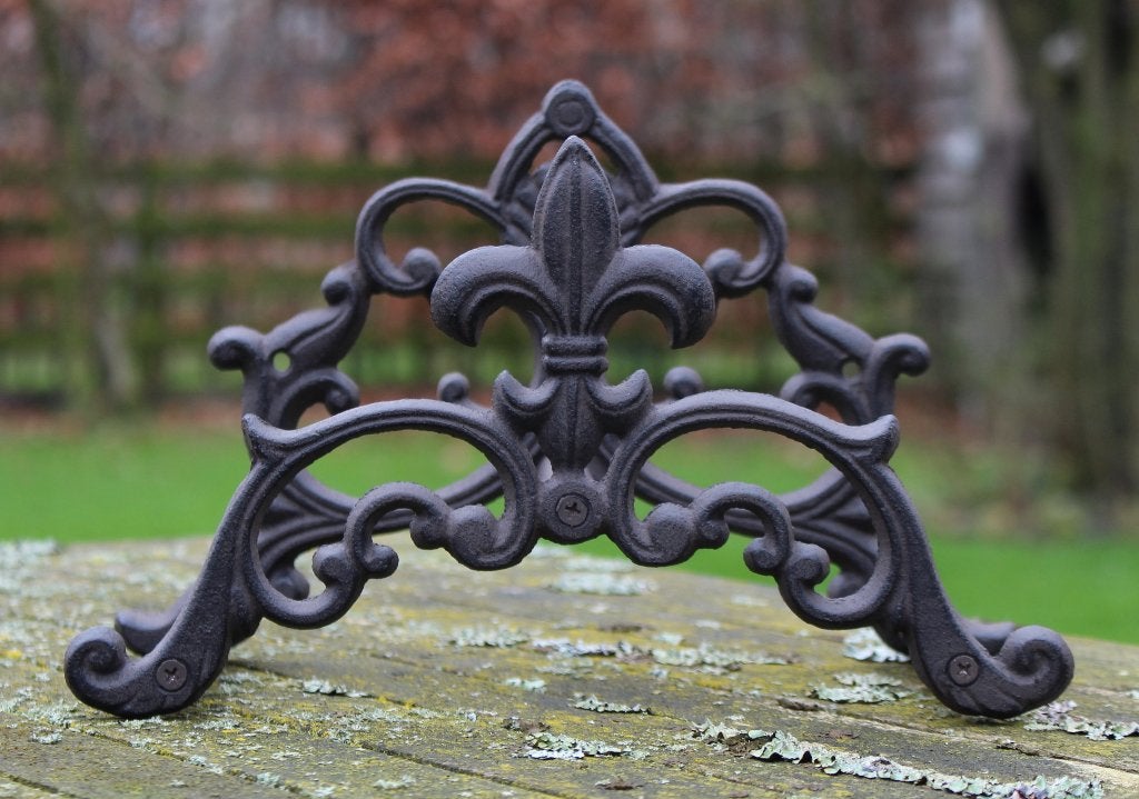 Tuinslanghouder, Haspel, Franse lelie, gietijzer, nieuw, Robanjer, Nieuw, Ophalen of Verzenden, Harmelen