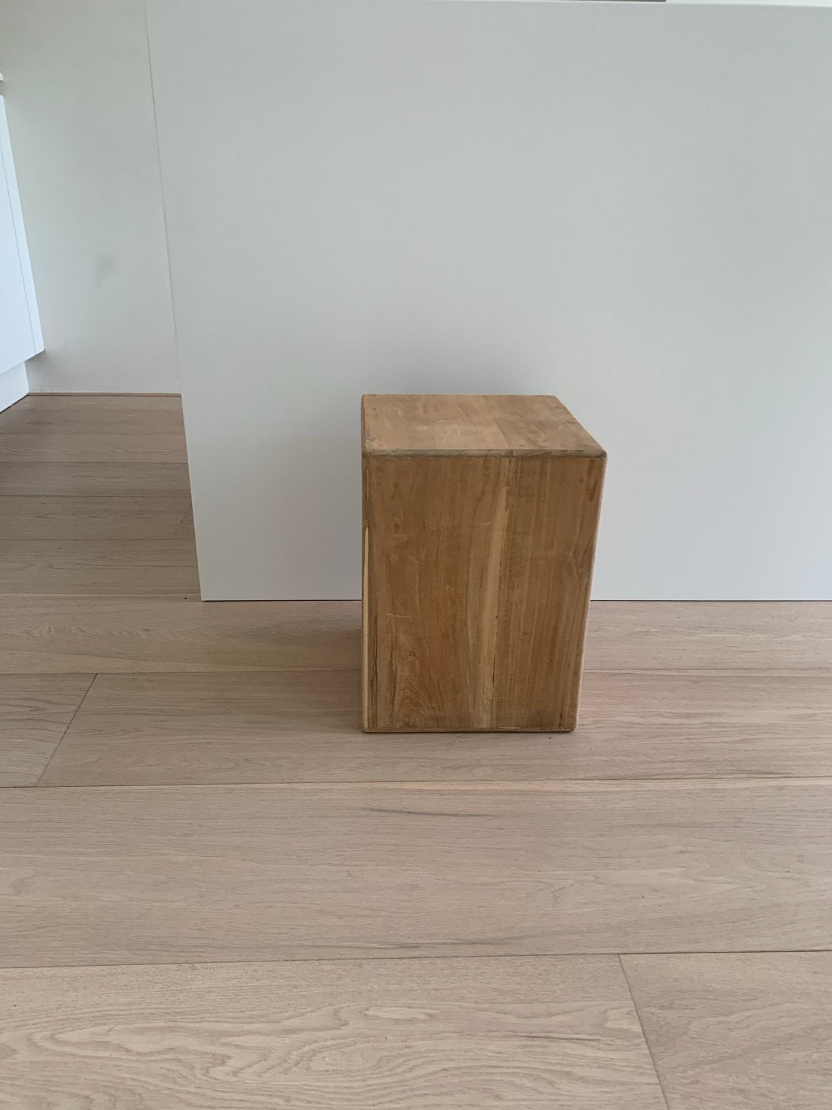 Teakhouten bijzettafel - 40x30x30 cm, Ophalen, Minder dan 45 cm, Minder dan 55 cm, Gebruikt