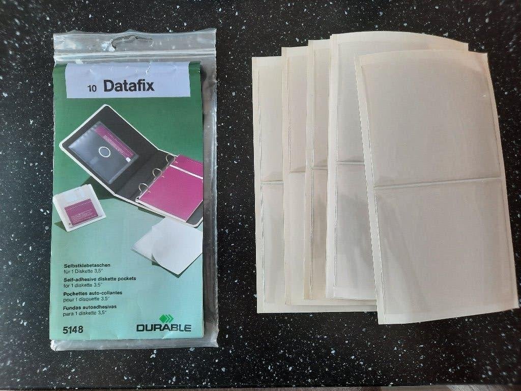 DATAFIX DURABLE 11 x zelfklevende hoes voor  3,5 " diskette, Ophalen of Verzenden, Datafix