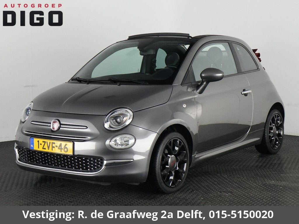 Fiat 500 C 0.9 TwinAir Turbo 500S Cabrio | Climate Control |, Cabriolet, Leder en Stof, Parkeersensor, Origineel Nederlands