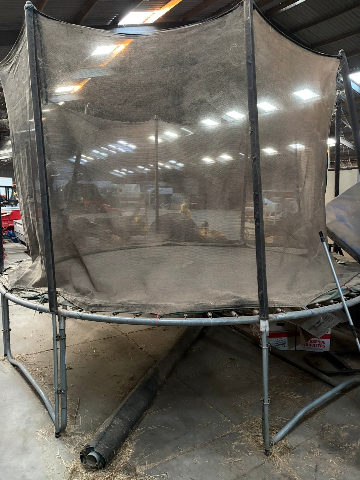 Trampoline, Kinderen en Baby's, Speelgoed | Buiten | Trampolines, Ophalen, Gebruikt