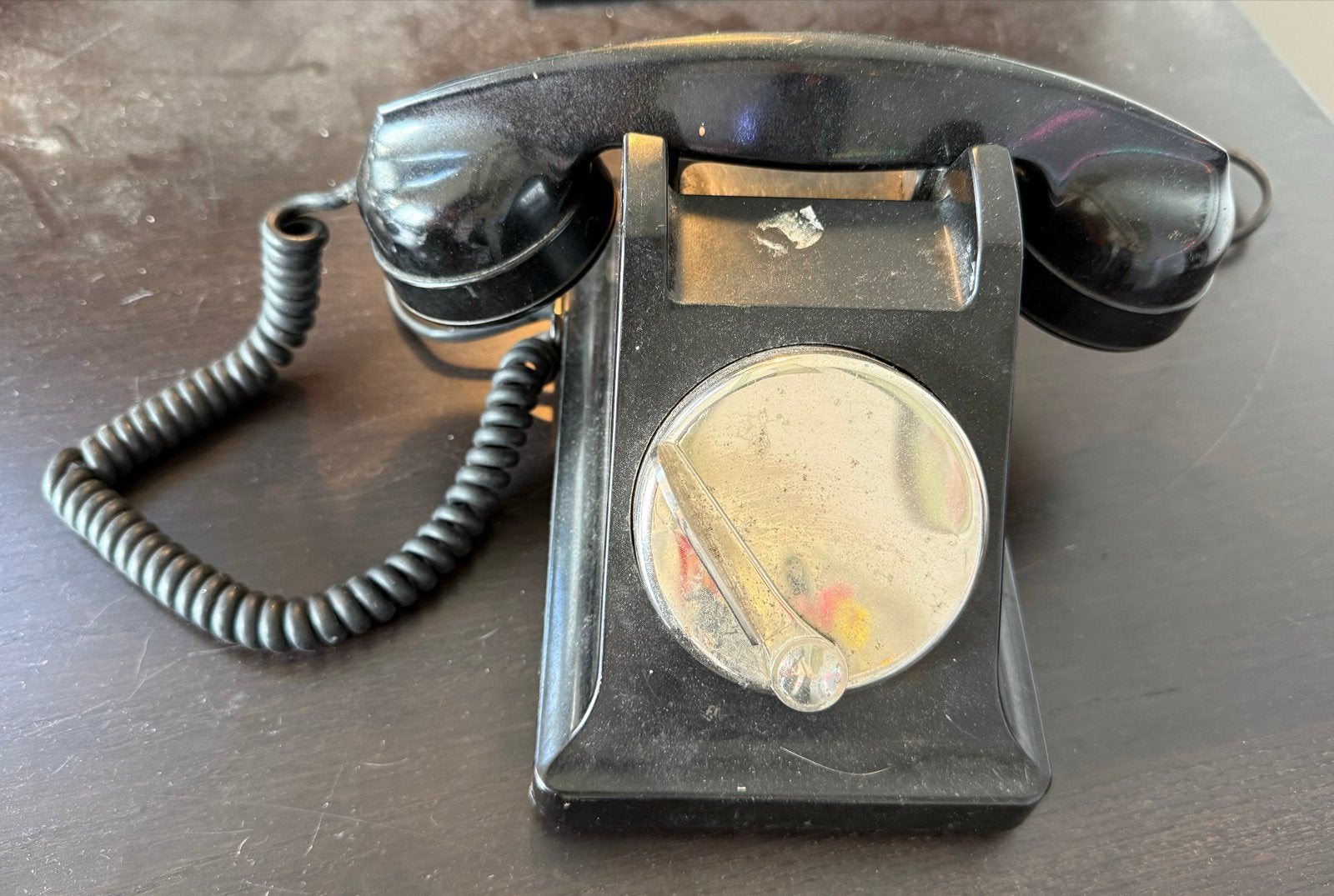 Vintage Bakelieten Telefoon - Jaren '50, Ophalen of Verzenden, Gebruikt, Bakeliet