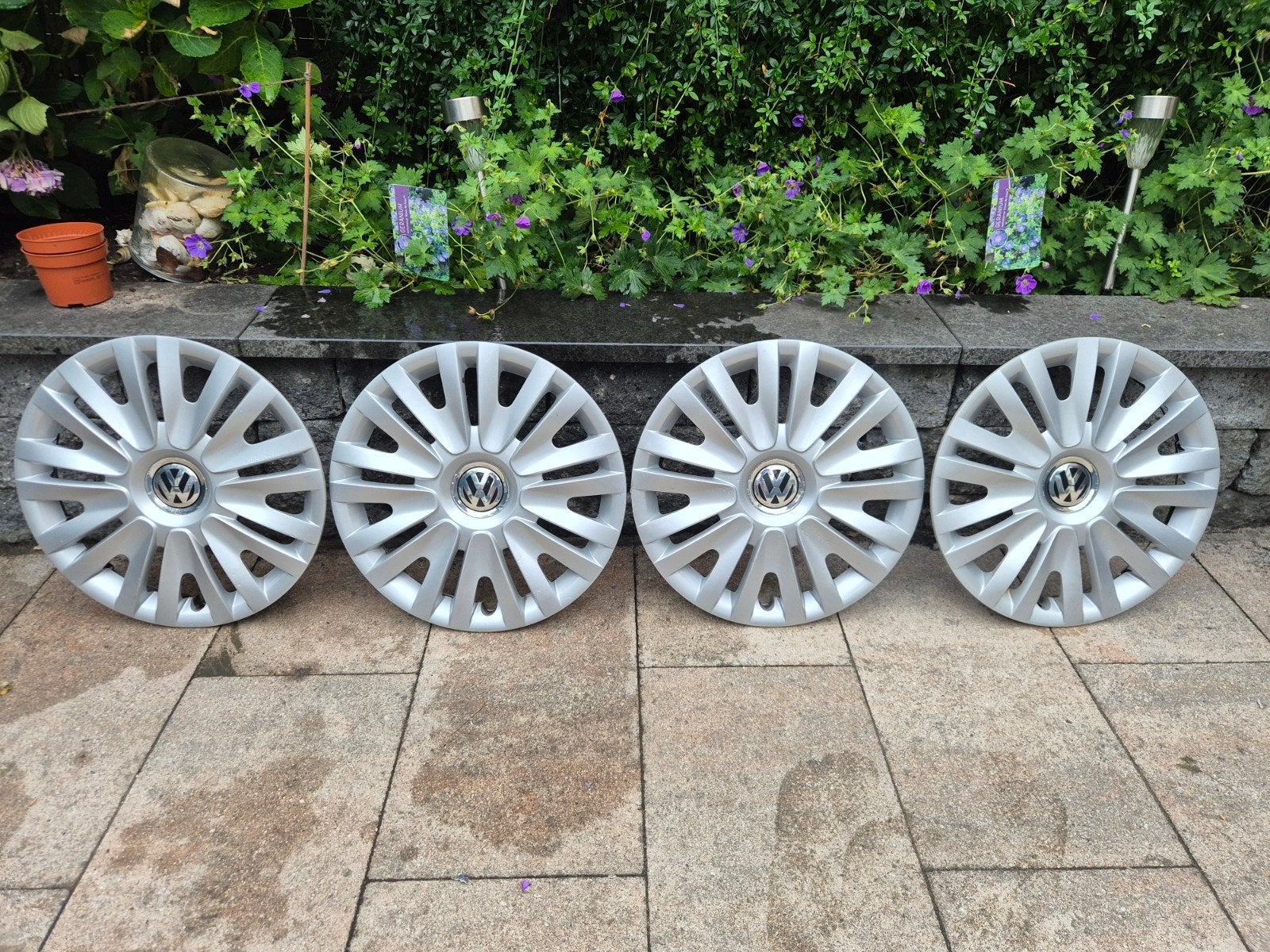 15 inch Volkswagen wieldoppen - Goede staat, Auto diversen, Ophalen of Verzenden, Gebruikt
