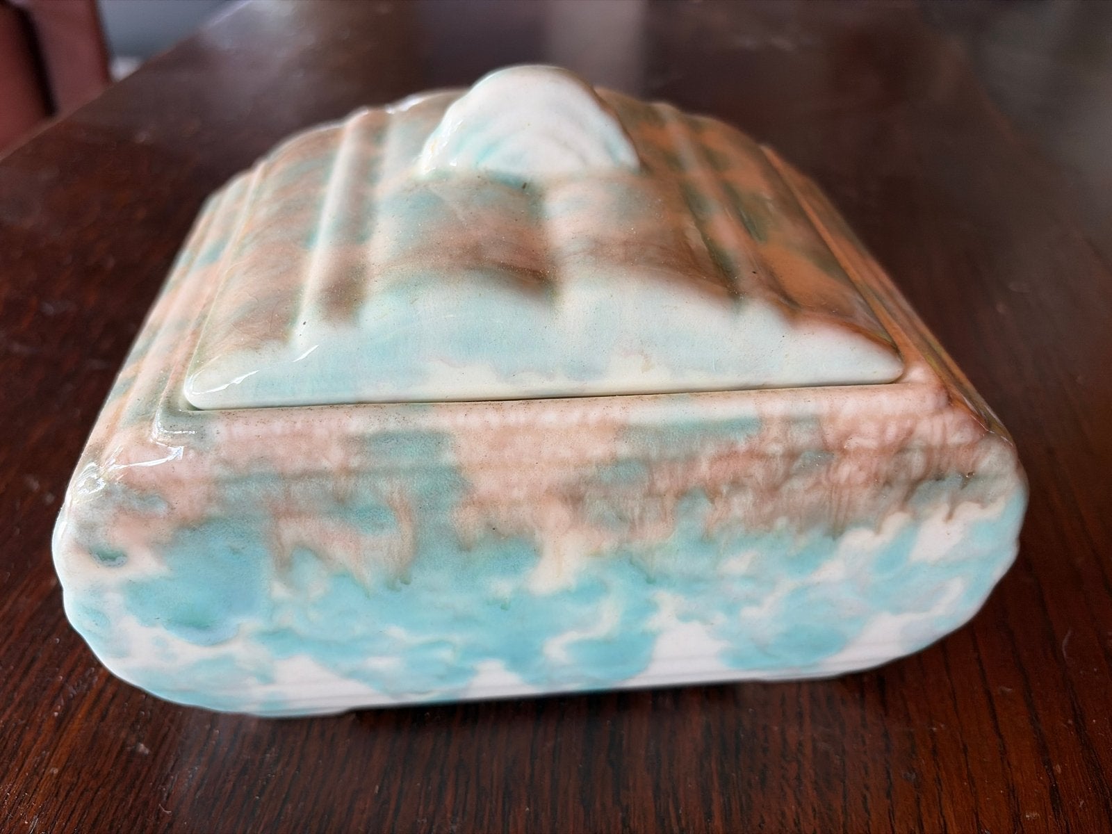 Vintage Annasburg Keramiek Doosje - Art Deco Stijl, Antiek en Kunst, Ophalen of Verzenden