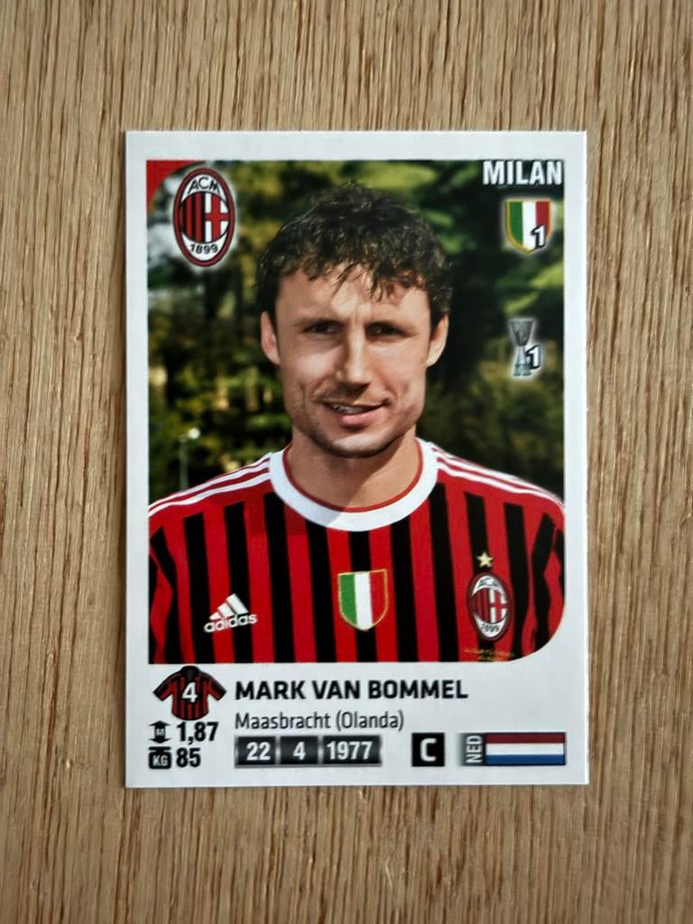 Mark van Bommel Panini Calciatori 2011-2012 Sticker AC Milan, Verzamelen, Ophalen of Verzenden, Zo goed als nieuw