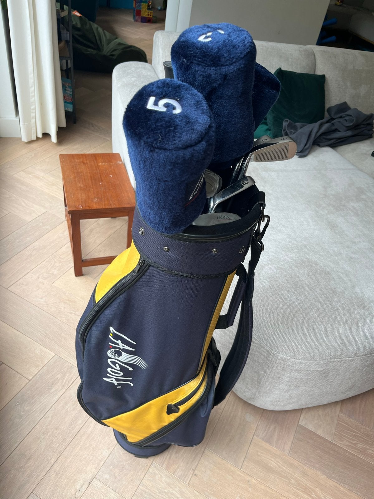Complete LA Golf golfset met tas en paraplu, Sport en Fitness, Ophalen, Zo goed als nieuw, Set, Overige merken