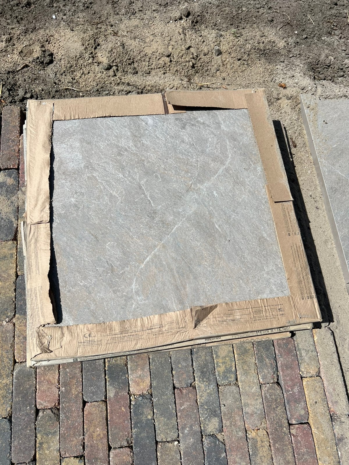 Buitenkans! Michel Oprey keramische tegel Andes Grigio 60x60, Ophalen, Keramiek, Nieuw, 10 m² of meer