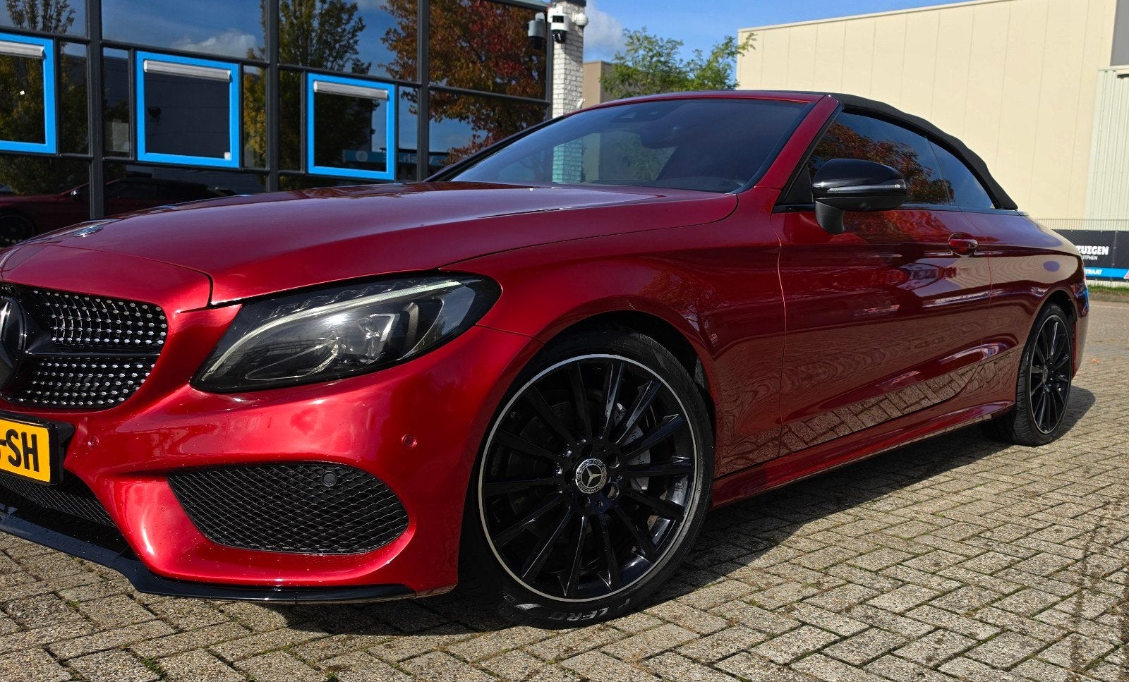 Mercedes-Benz C-Klasse C200 184pk 9G-TRONIC 2017 Rood, Auto's, Dealer onderhouden, 1800 kg, Zwart, 4 cilinders