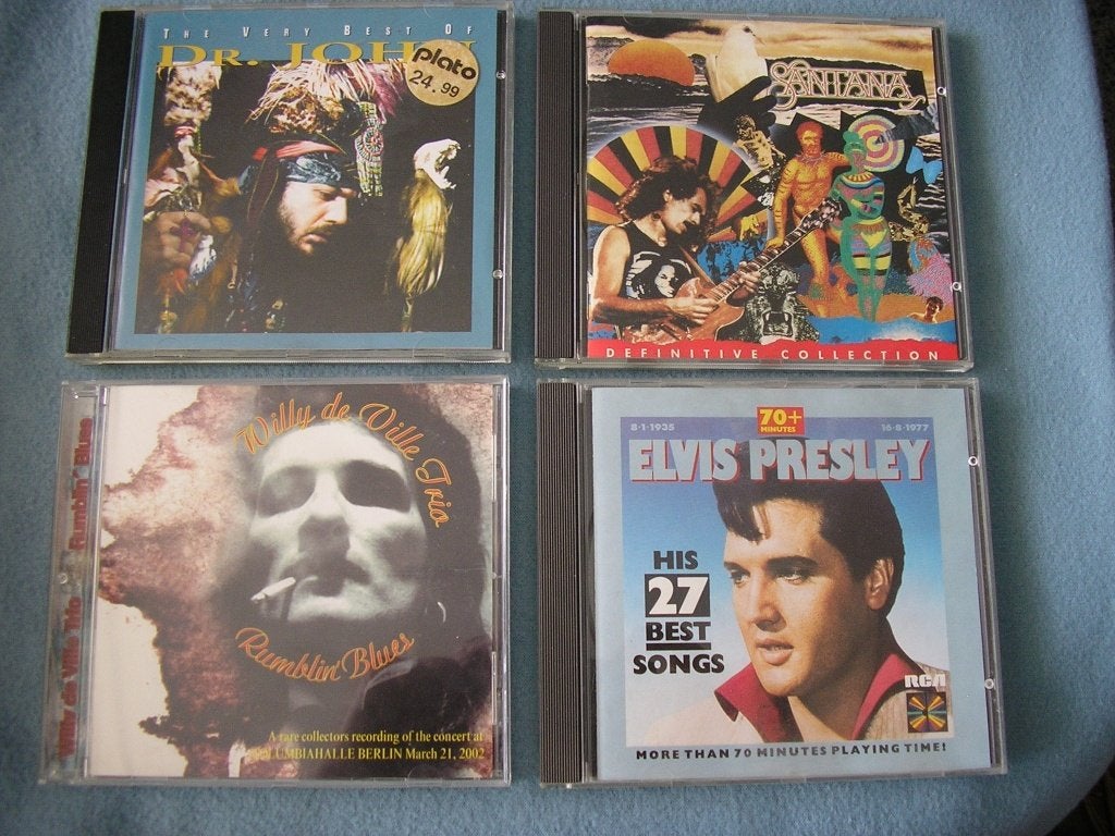 4 CD's van Dr. John, Santana, Willy DeVille & Elvis Presley., Cd's en Dvd's, Pop, Inclusief doosje, Ophalen of Verzenden, Zo goed als nieuw