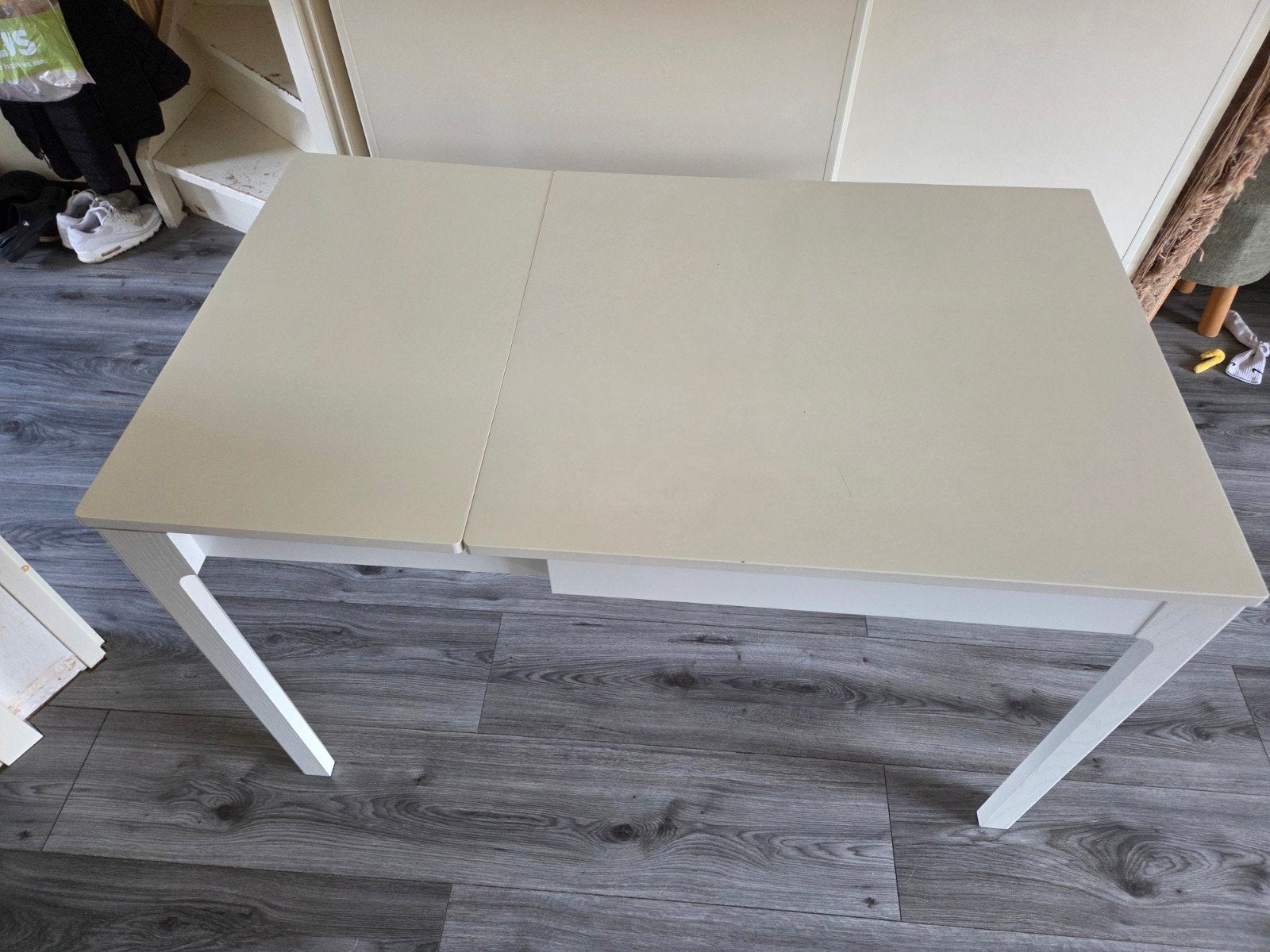 IKEA Ekedalen uitschuifbare eettafel, wit, 80/120x70 cm, Huis en Inrichting, Tafels | Eettafels, Ophalen, 100 tot 150 cm, Modern, Scandinavisch