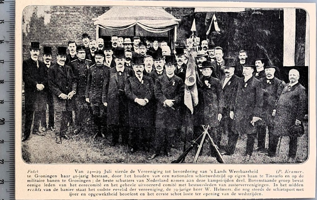 Leger 1907: 40 jaar Ver. 's Lands Weerbaarheid te Groningen, Verzenden, Voor 1940, Gebruikt, Overige onderwerpen