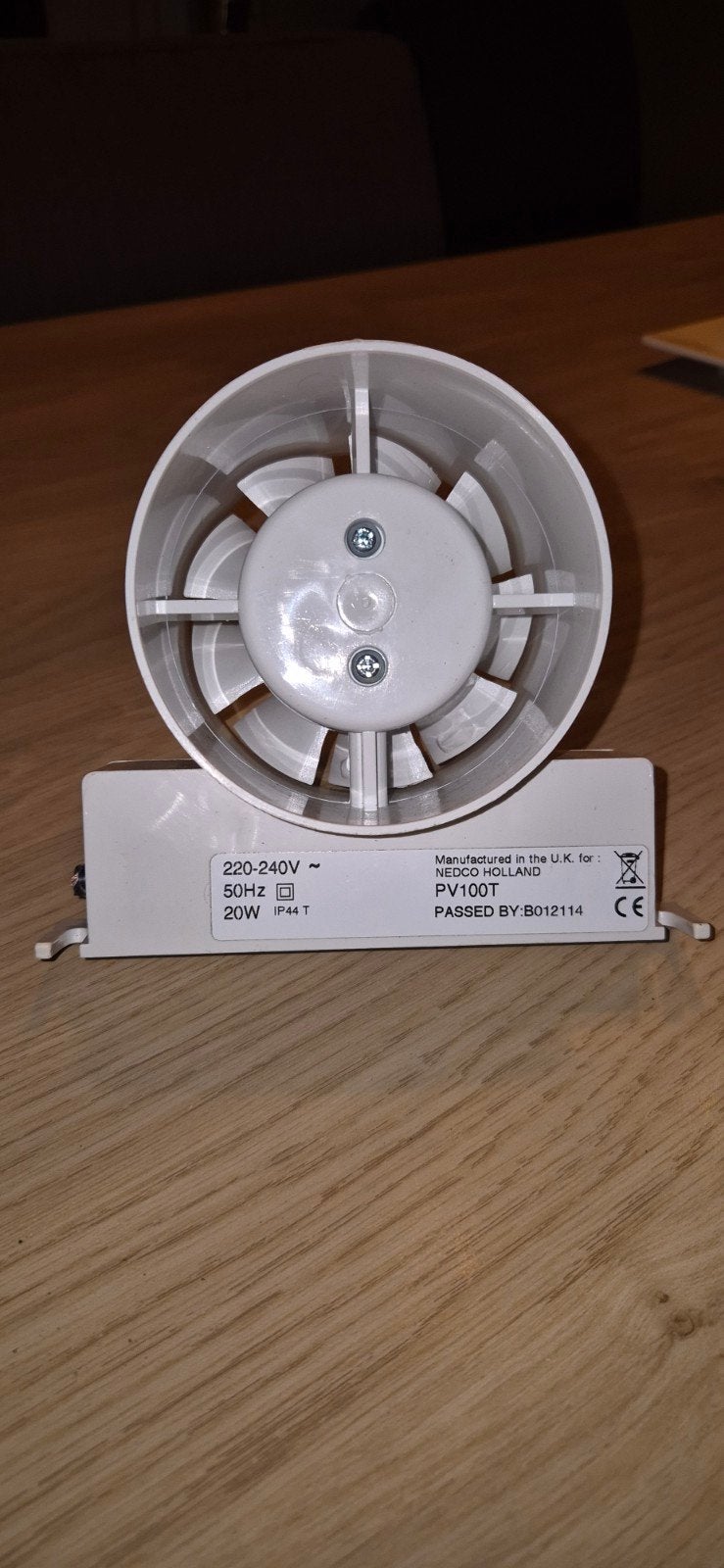 Badkamer/Toilet Ventilator Afzuiger PV100T 20W, Ophalen of Verzenden