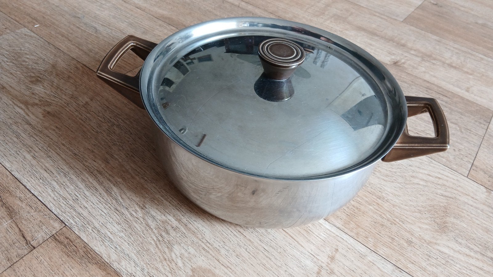 Braadpan, Ophalen of Verzenden, Zo goed als nieuw, Rvs, Braadpan