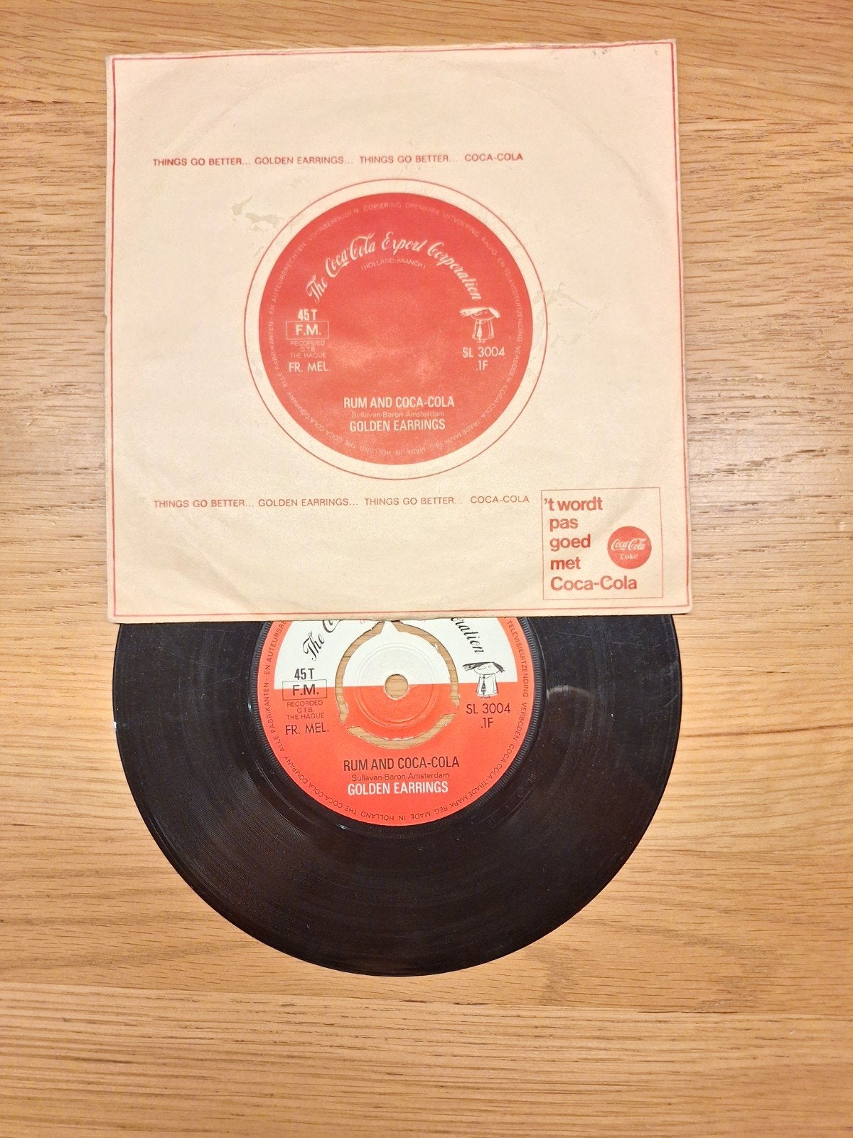 Golden Earrings - Rum and Coca-Cola (Coca-Cola Promo Single), Cd's en Dvd's, Vinyl Singles, Gebruikt, 7 inch, Promo, Ophalen of Verzenden