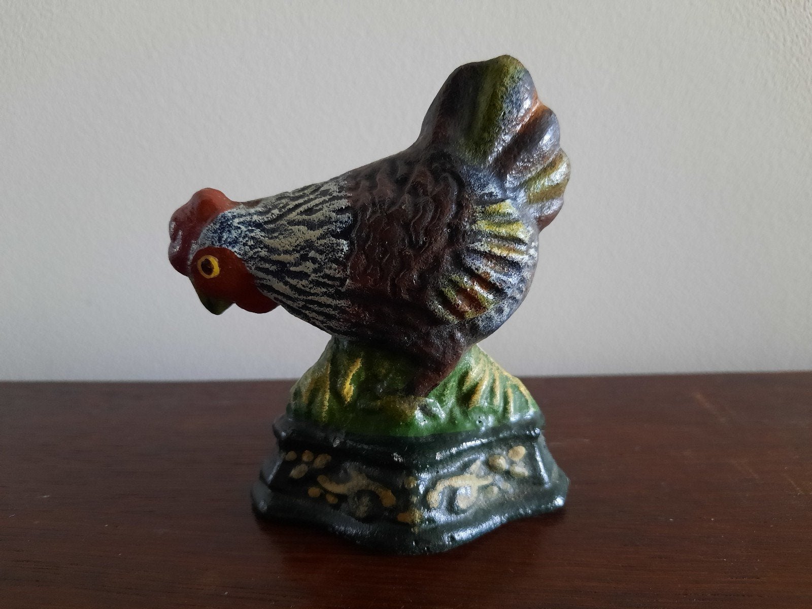 Decoratieve Deurstopper Kip - Gietijzer, Binnen, Gebruikt, Ophalen of Verzenden, Meerkleurig