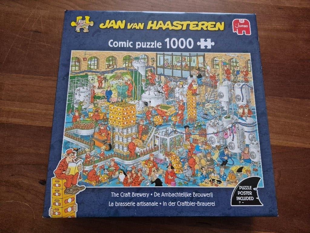 J.vHaasteren puzzel, De Ambachtelijke Brouwerij, Jumbo, 1000, Ophalen of Verzenden, 500 t/m 1500 stukjes, Zo goed als nieuw, Legpuzzel