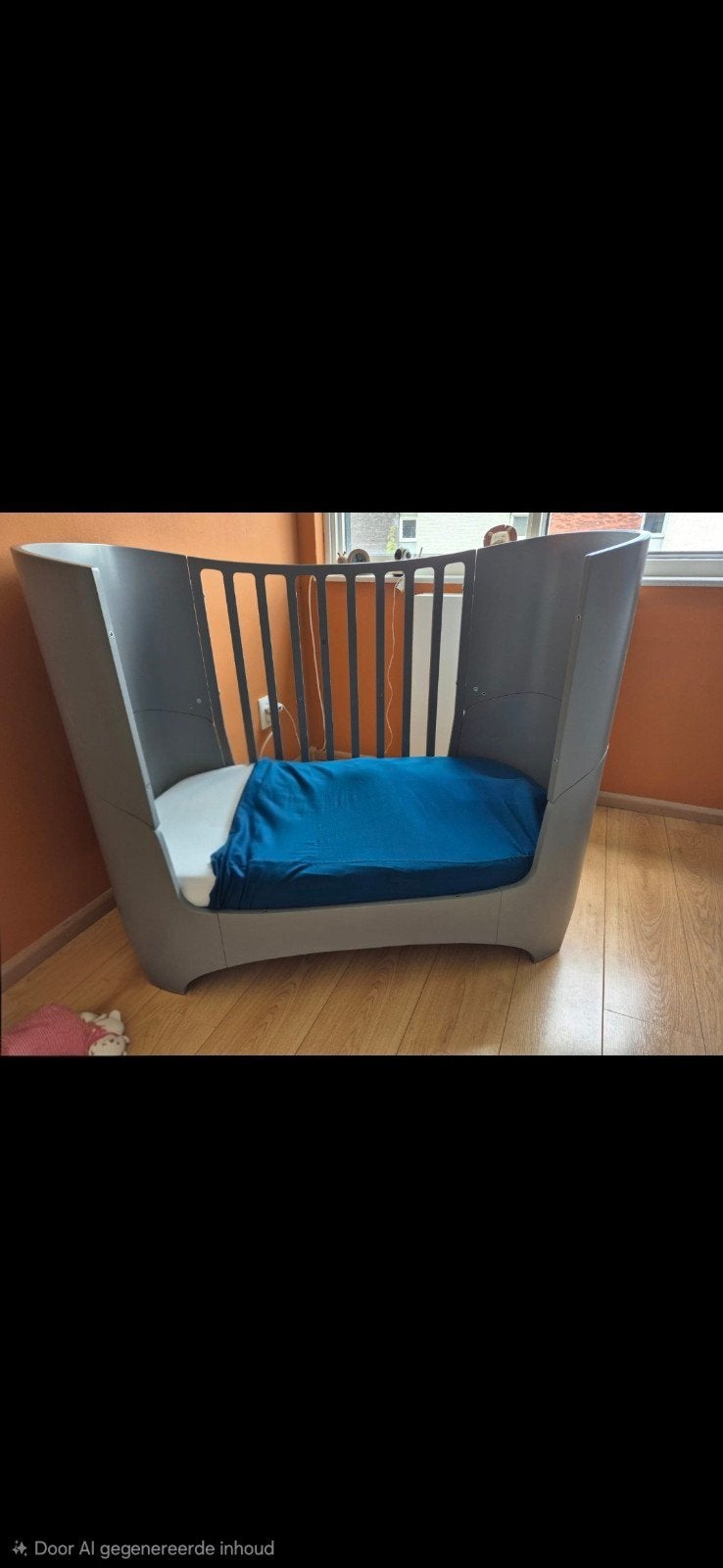 Leander Classic meegroeibed grijs (ledikant tot junior), Kinderen en Baby's, Kinderkamer | Bedden, 70 tot 85 cm, Zo goed als nieuw