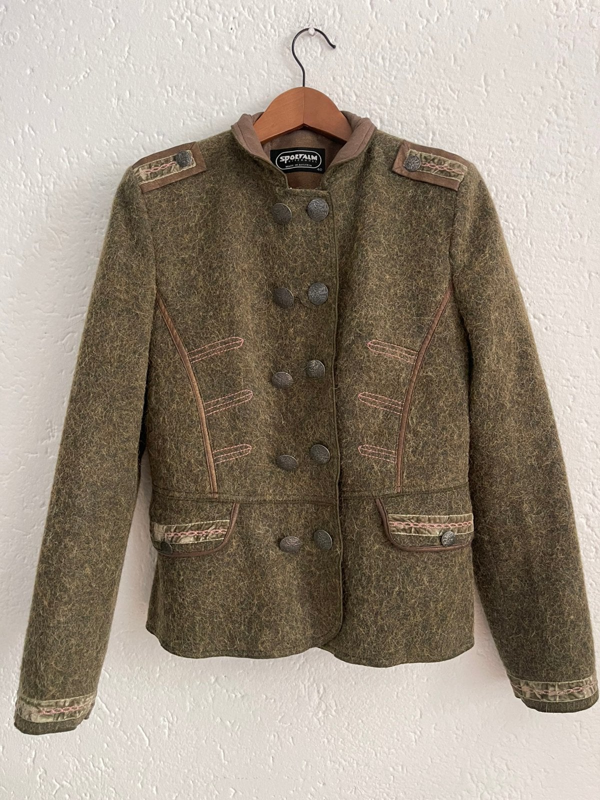Sportalm alpaca/wol blazer 40/42, Bruin, Zo goed als nieuw, Jasje, Sportalm