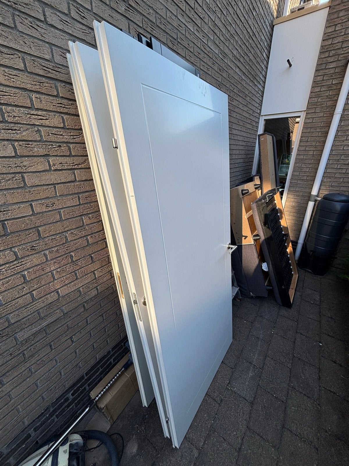 2x Svedex Opdekdeur, links en rechts draaiend, 211,5x93cm, Doe-het-zelf en Verbouw, Deuren en Horren, Ophalen, 80 tot 100 cm, Binnendeur
