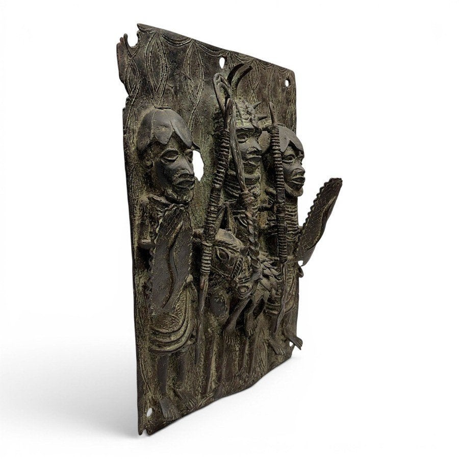 20e eeuwse bronzen plaquette, Ophalen of Verzenden