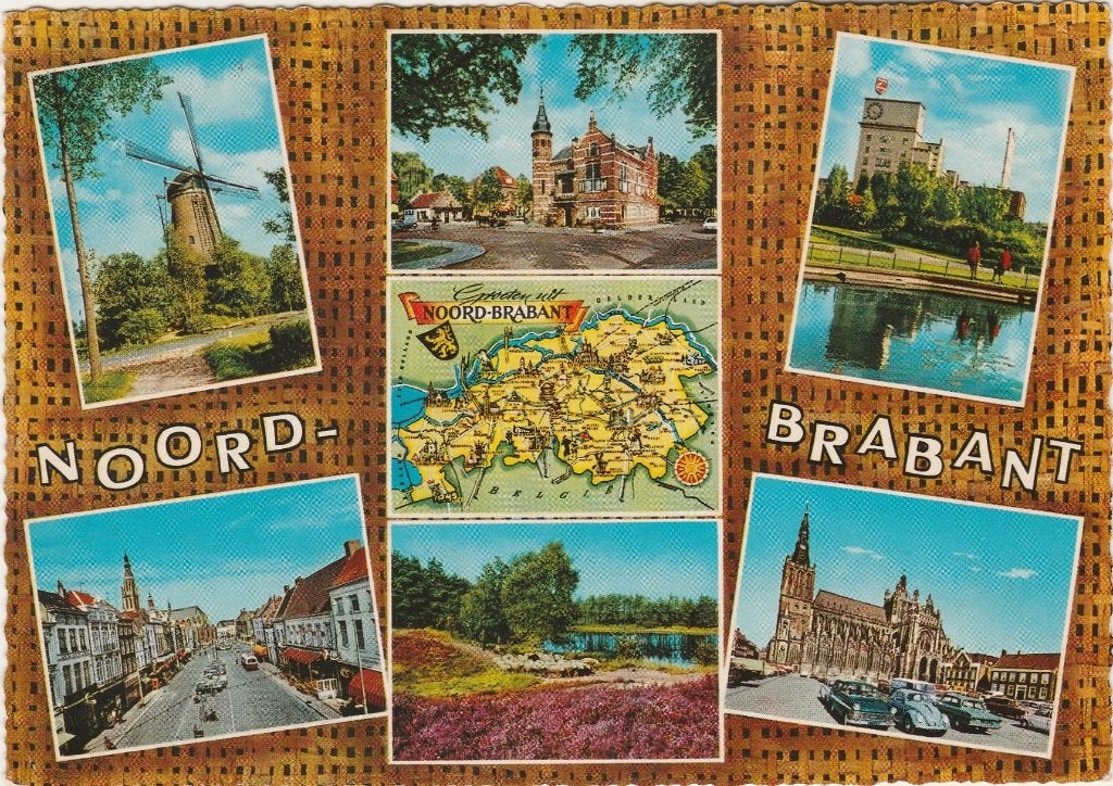 NOORD BRABANT Molen Breda Landkaart Philips, Verzenden, 1960 tot 1980, Gelopen, Noord-Brabant