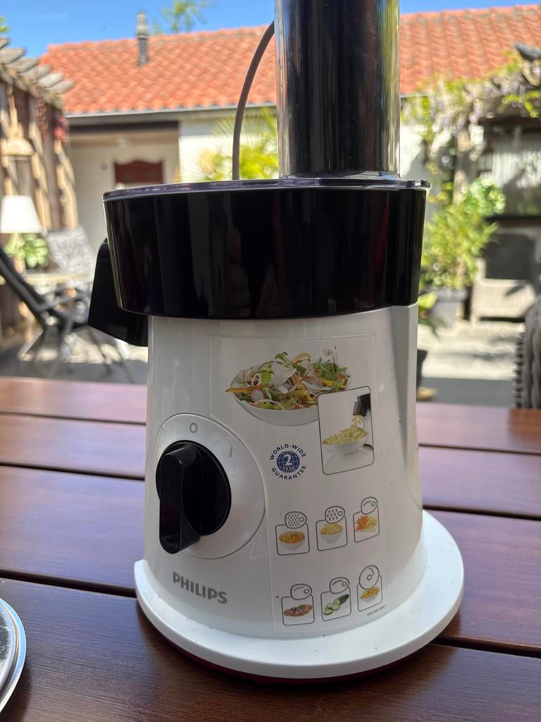 Philips HR1388/80 AJ Saladechef - Groentesnijder, Minder dan 1 liter, Ophalen of Verzenden, Zo goed als nieuw, 1 snelheid
