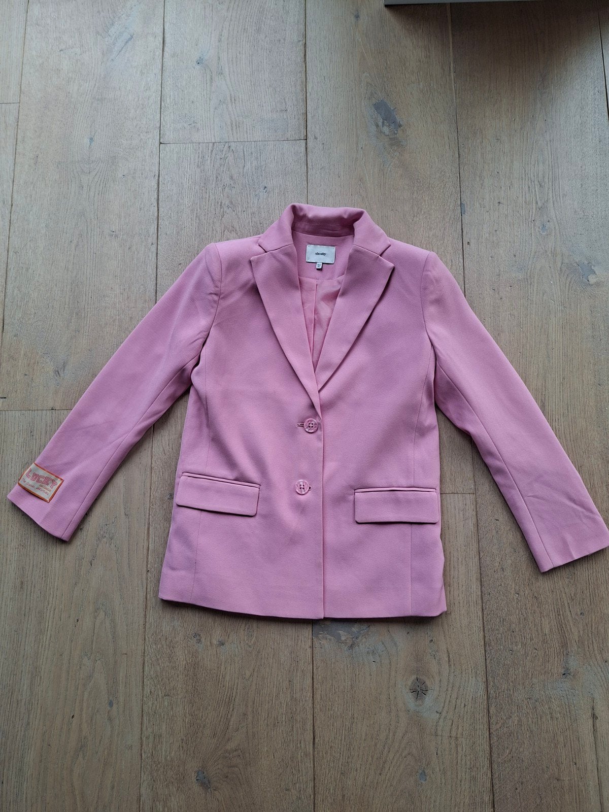 Roze Shoeby blazer maat 136/152, Kleding | Dames, Ophalen of Verzenden, Jasje, Maat 34 (XS) of kleiner, Gedragen