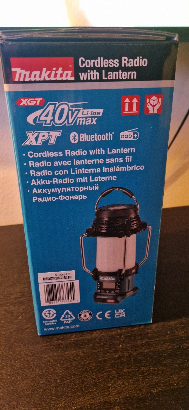 Makita Accu Radio met Lantaarn - XGT 40Vmax, Bluetooth, DAB+, Ophalen of Verzenden, Nieuw, Bouwradio