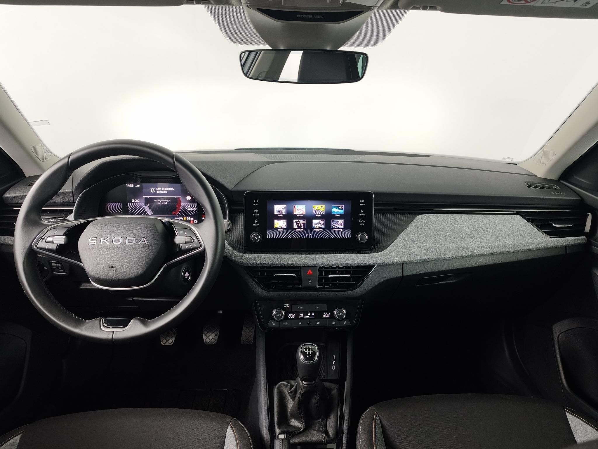 Skoda Kamiq 1.0 TSI Business Edition | Apple CarPlay / Andro, Auto's, Stof, Gebruikt, Wit, Handgeschakeld