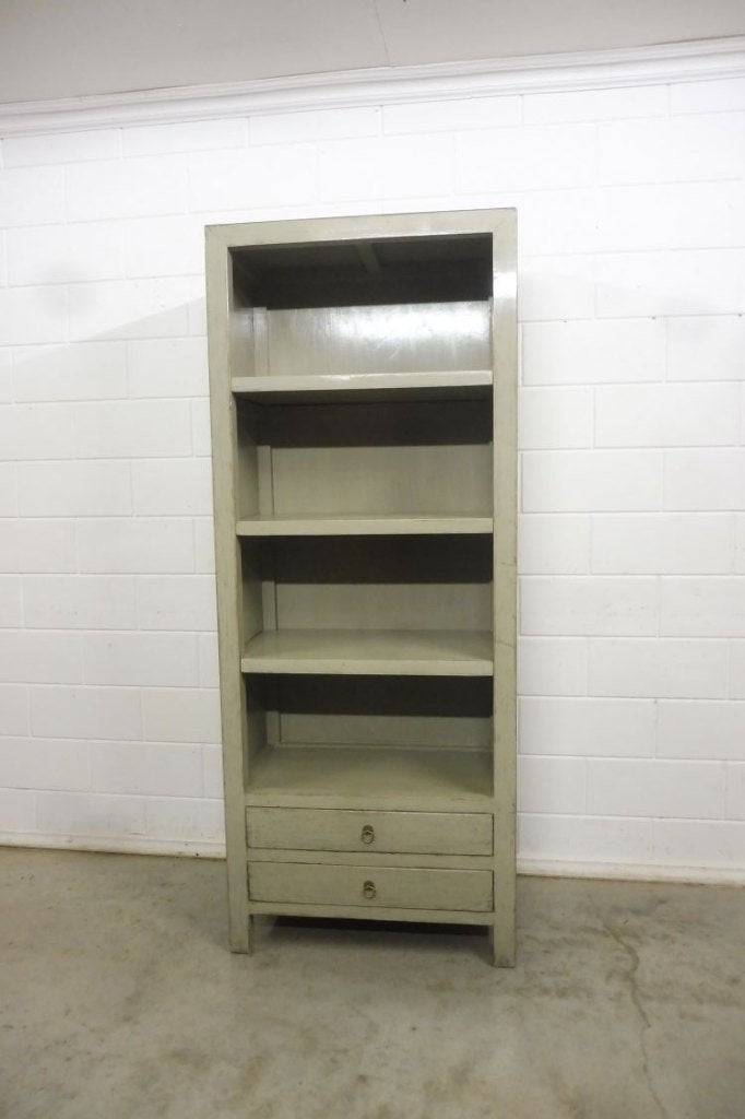 Landelijke boekenkast licht groen, Huis en Inrichting, Kasten | Boekenkasten, 200 cm of meer, Nieuw, Landelijk, 25 tot 50 cm