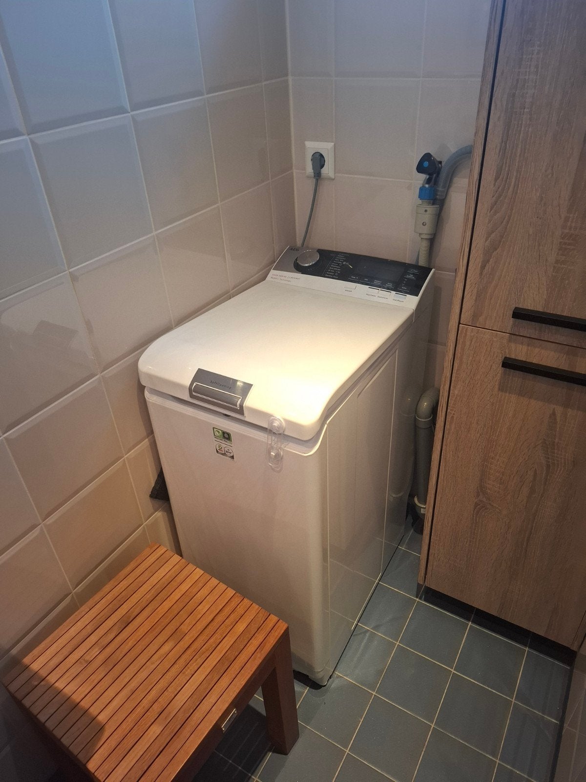 AEG bovenlader wasmachine, mankement, 4 tot 6 kg, Ophalen, 1200 tot 1600 toeren, 85 tot 90 cm