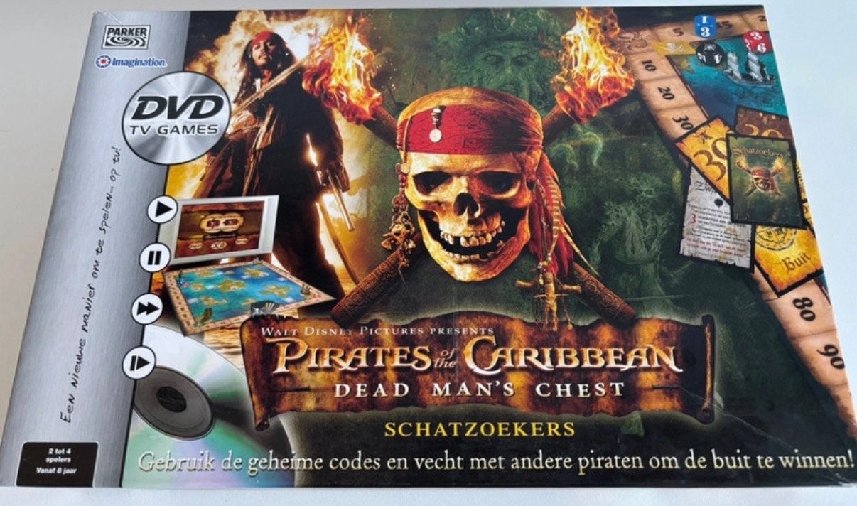 Bordspel Pirates of the Caribbean: Dead Man's Chest, Drie of vier spelers, Ophalen of Verzenden, Gebruikt