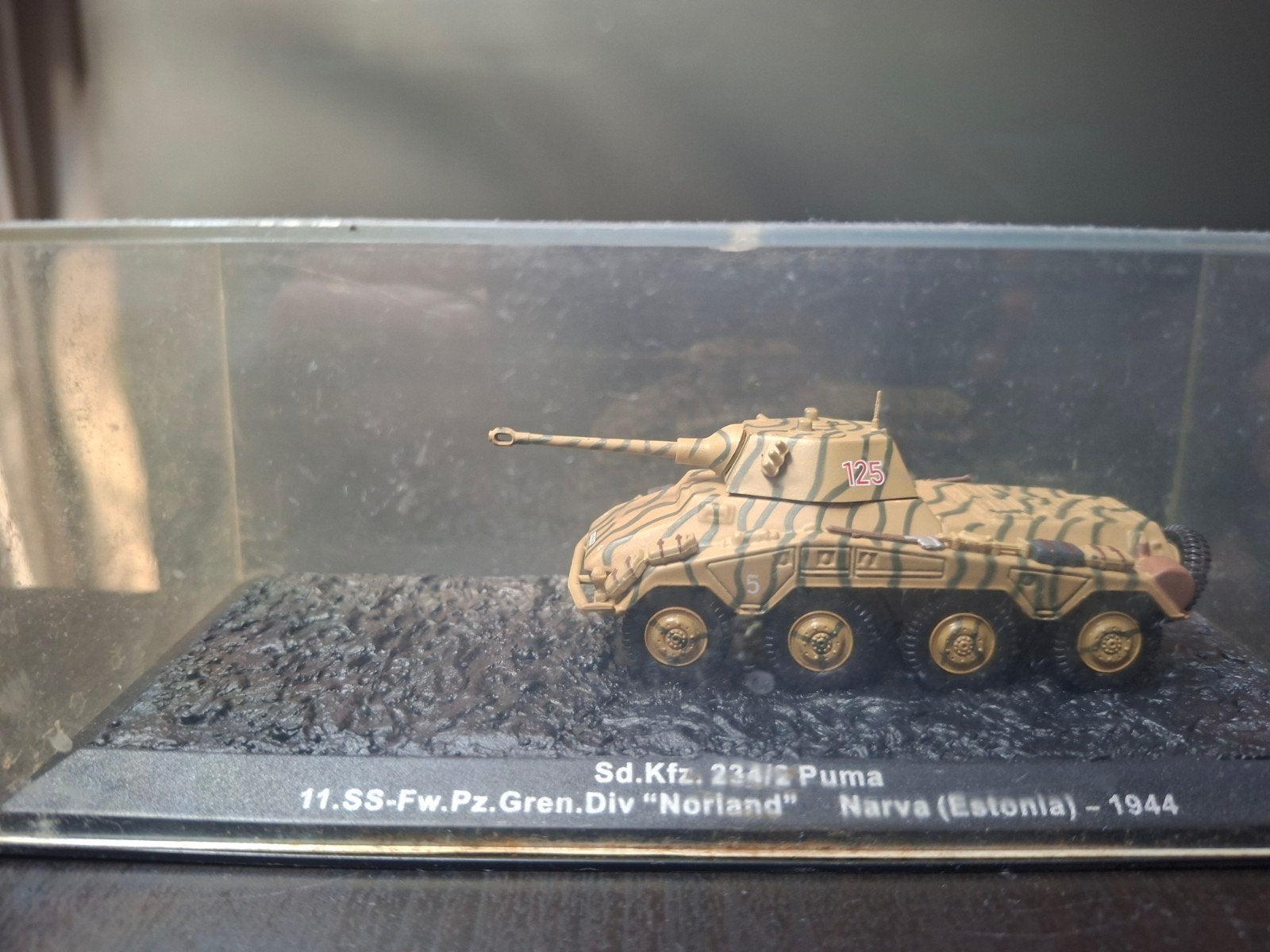 Sd.Kfz. 234/2 Puma Tankmodel - Narva (Estonia) 1944, Overige merken, Gebruikt, Ophalen of Verzenden, Tank
