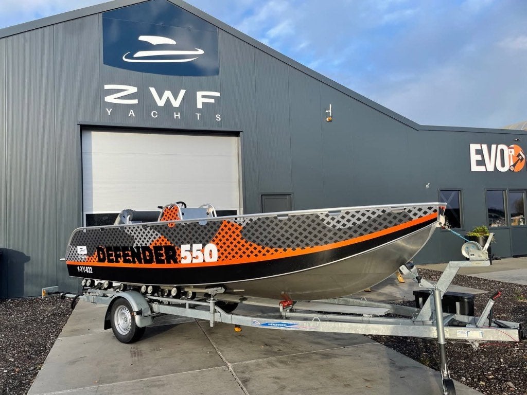 Defender 550 nieuwe Yamaha 50pk en trailer (alu consoleboot), Ophalen, Overige merken, Viertaktmotor, Zo goed als nieuw