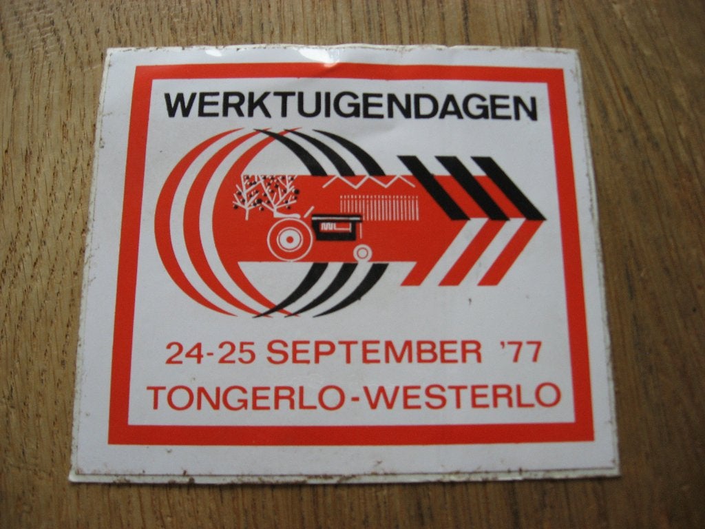 Sticker Tractor Werktuigendagen Tongerlo Westerlo 10,5 x 9, Verzamelen, Ophalen, Nieuw, Overige typen