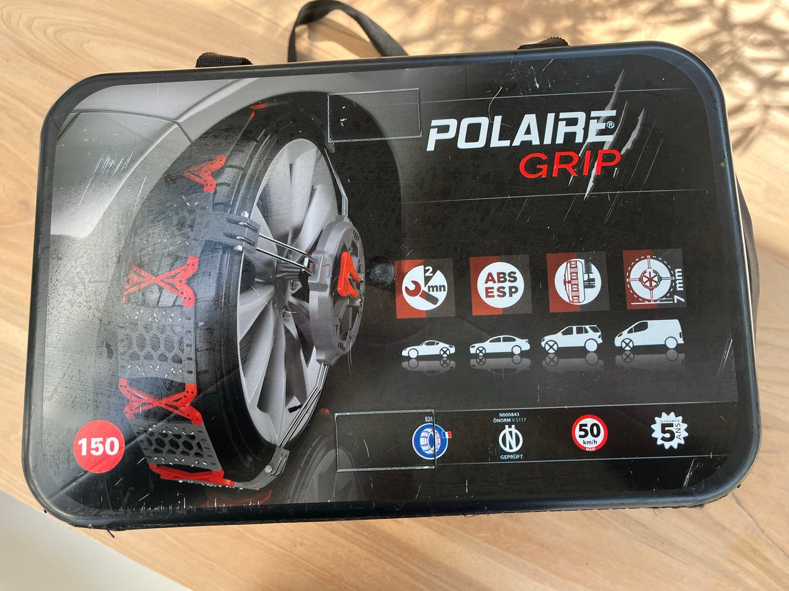 Polaire Grip sneeuwkettingen maat 150, Ophalen, Zo goed als nieuw