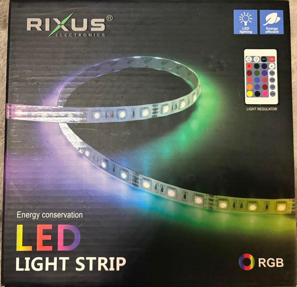 RIXUS LED Lichtstrip RGB met Afstandsbediening, Ophalen of Verzenden, Nieuw