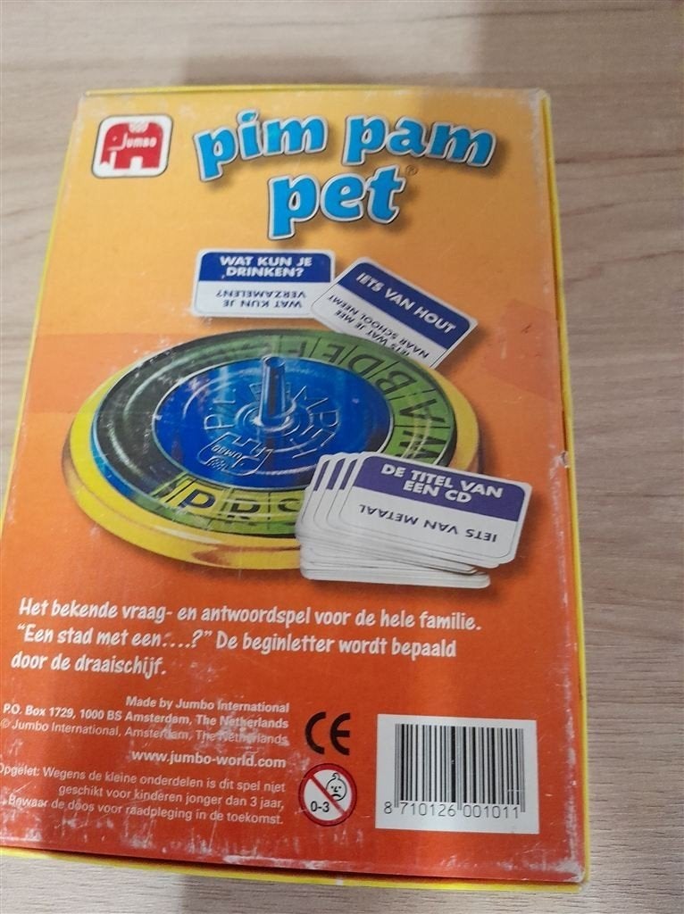 Pim pam pet - s3556, Hobby en Vrije tijd, Gezelschapsspellen | Bordspellen, Verzenden, Zo goed als nieuw