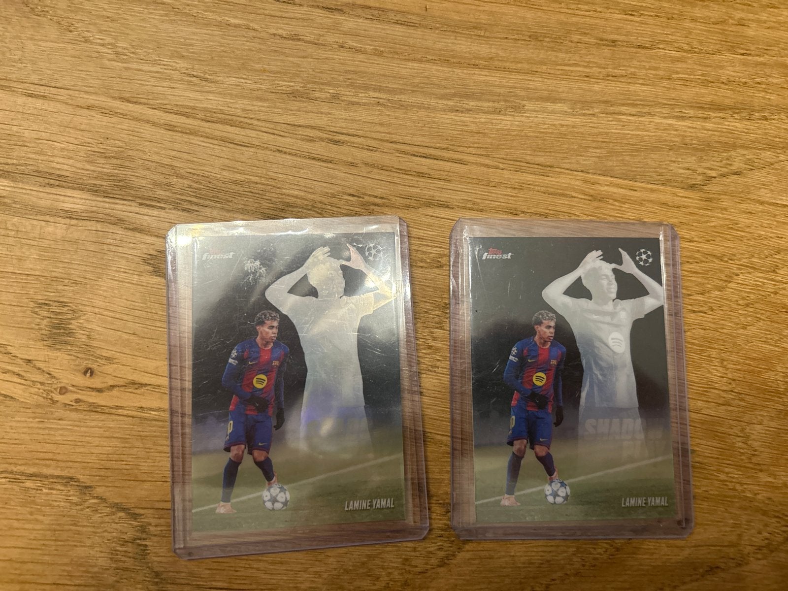 Lamine Yamal Topps Finest Shadowbox Voetbal Kaarten, Verzamelen, Ophalen of Verzenden, Zo goed als nieuw, Buitenlandse clubs, Spelerskaart