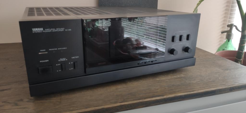 Yamaha M-65 eindversterker (met garantie), Audio, Tv en Foto, Versterkers en Receivers, Ophalen, 120 watt of meer, Stereo, Refurbished