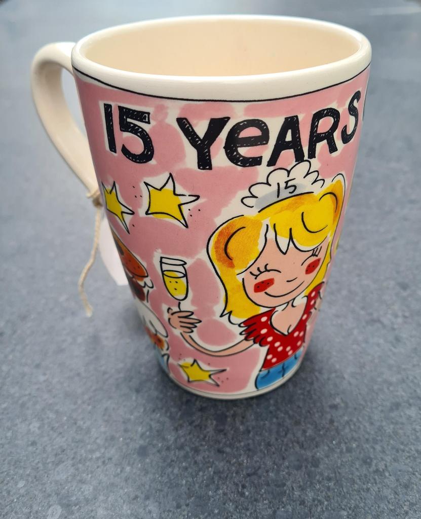 Grote Mok 15 jaar Blond Amsterdam  UNIEK, Blond Amsterdam, Nieuw, Ophalen of Verzenden, Kop(pen) en/of Schotel(s)