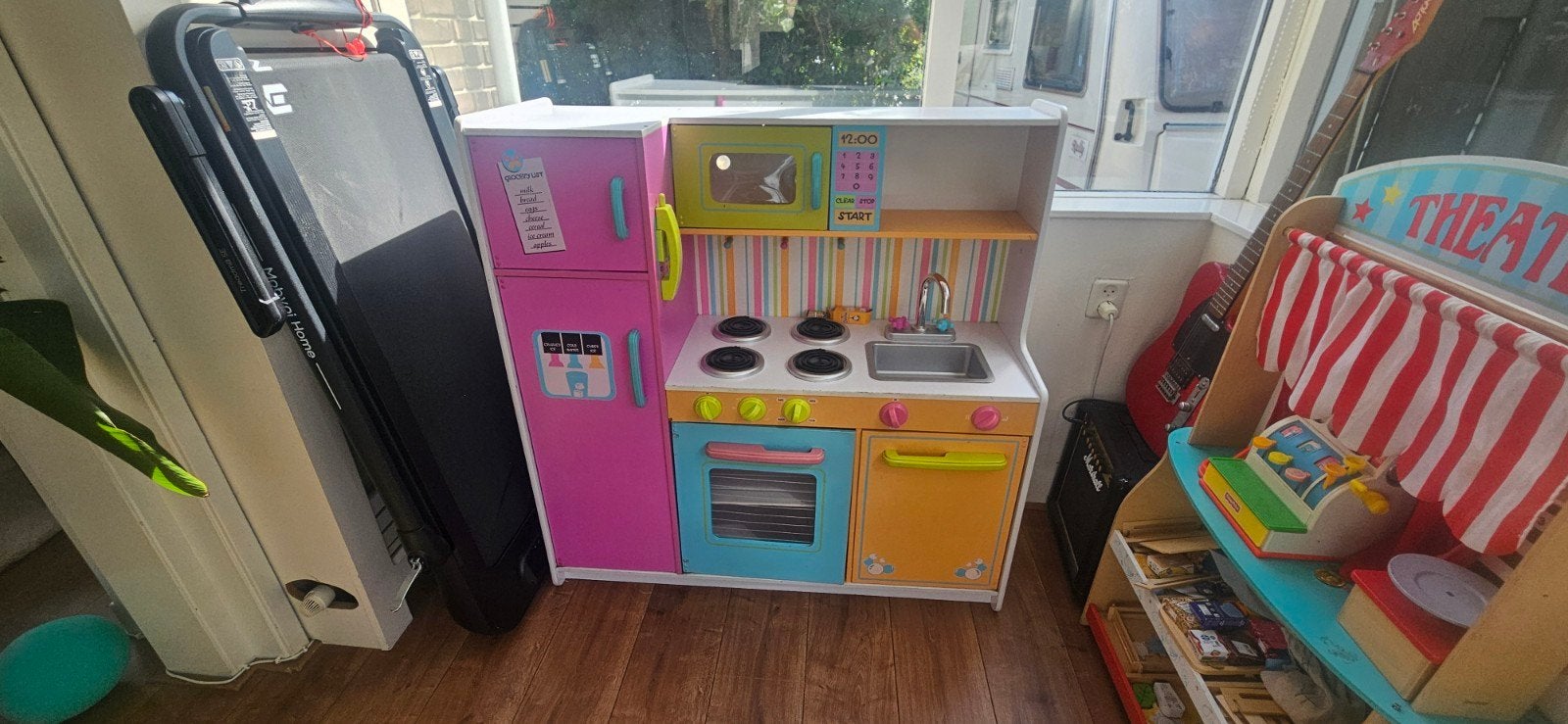 Kleurrijke Houten Speelkeuken voor Kinderen, Ophalen, Zo goed als nieuw, Hout, Speelkeuken