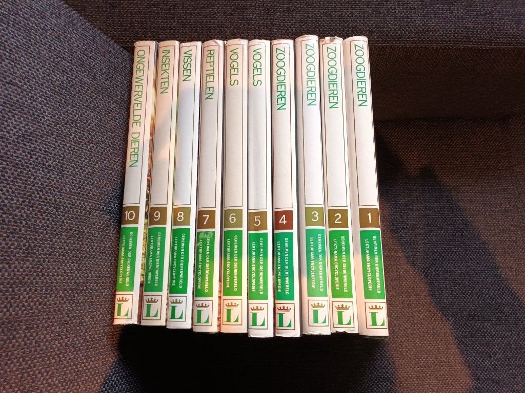 Lekturama encyclopedie geheimen der dierenwereld deel 1tm 10, Boeken, Gelezen, Complete serie, Ophalen of Verzenden, Lekturama
