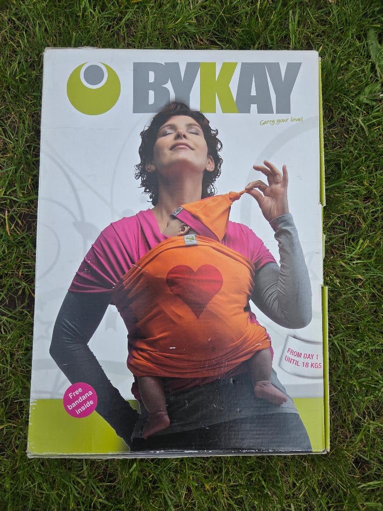 Bykay draagdoek, Kinderen en Baby's, Babydragers en Draagdoeken, Draagdoek, Zo goed als nieuw, Buik, Rug of Zij, Ophalen