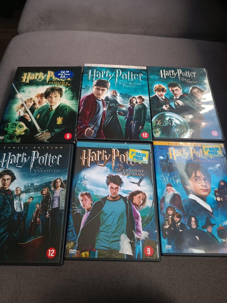 Harry Potter - 6 dvd set, Vanaf 12 jaar, Ophalen of Verzenden, Zo goed als nieuw, Fantasy