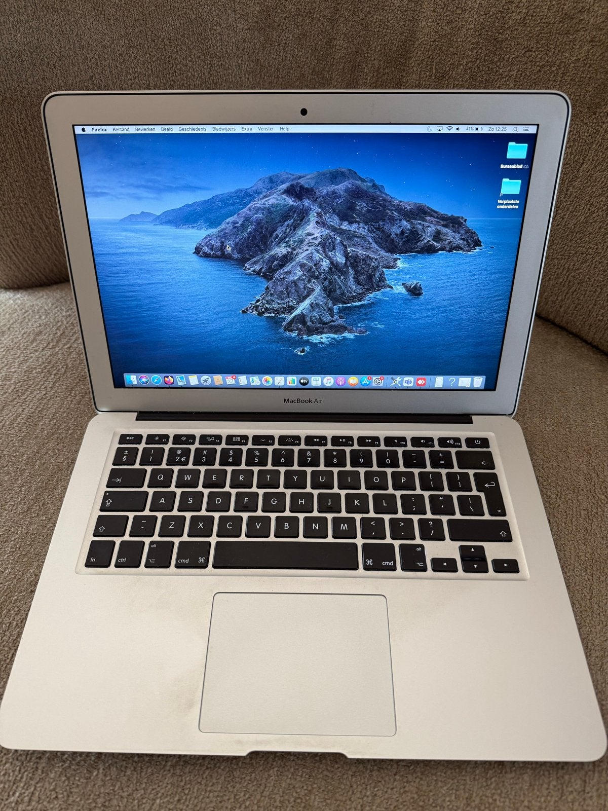 Apple MacBook Air 13 inch 2015 – i5 – 128GB SSD – werkt goed, Computers en Software, Gebruikt, Qwerty, 13 inch, Minder dan 2 Ghz