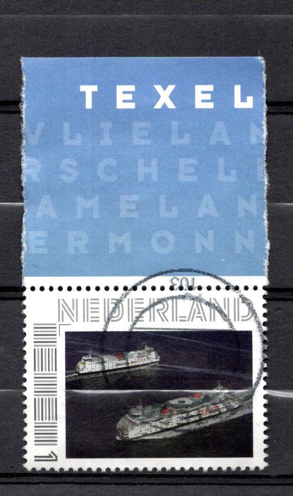 gestempelde zegel. Persoonlijke. Waddeneilanden. Texel 9x, Postzegels en Munten, Ophalen of Verzenden, Na 1940, Gestempeld