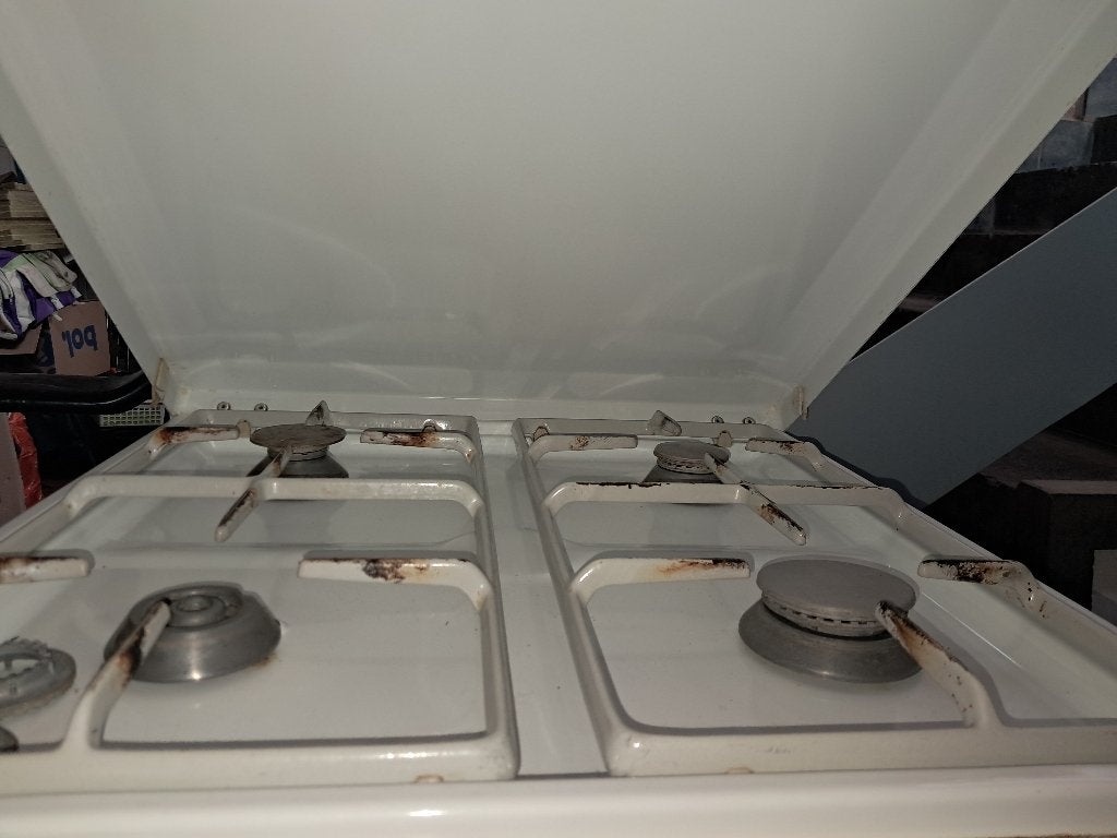ATAG vrijstaande gaskookplaat 4 pits met deksel  CS27339, Ophalen, Gebruikt, 4 kookzones, Gas