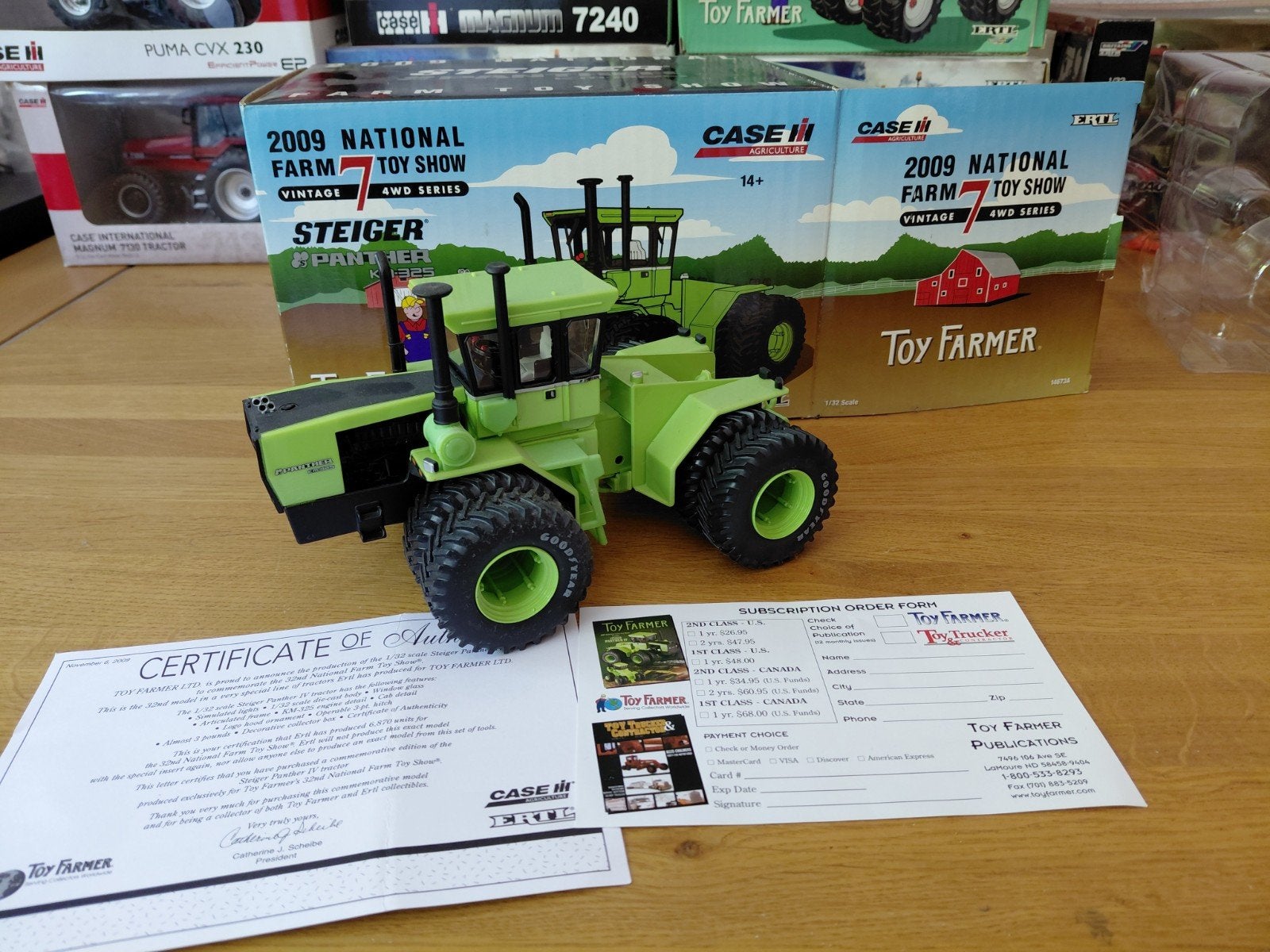 Case IH Steiger Panther KM325 Ertl 1:32 Farm Show 2009, Ophalen, Nieuw, Tractor of Landbouw, ERTL